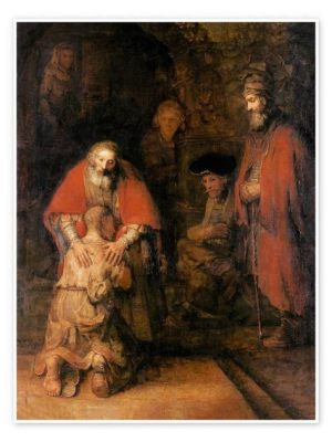  Die Rückkehr des verlorenen Sohnes: Eine leuchtende Allegorie von Rembrandt van Rijn